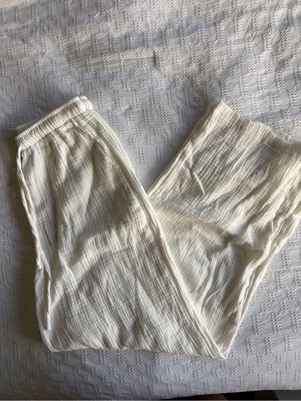 NWT SHEIN Cotton Pants - White